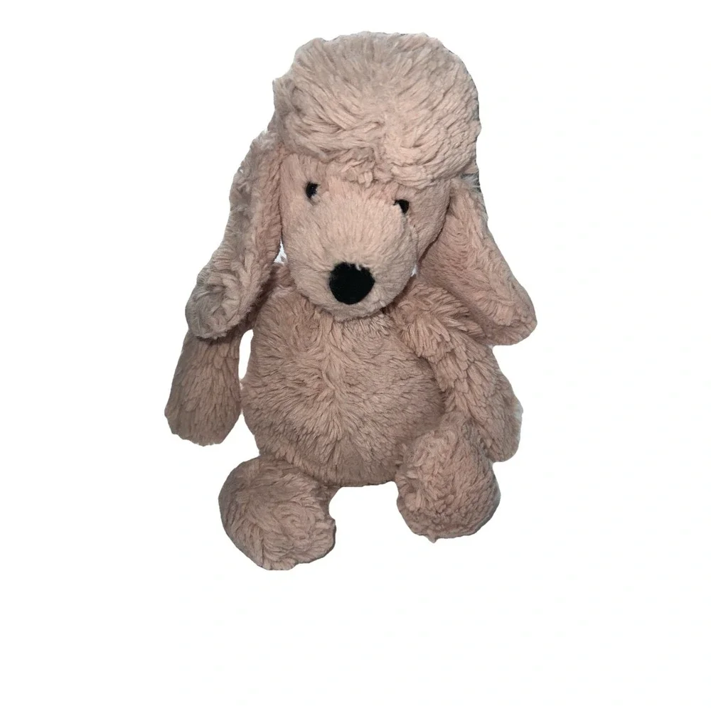 Jellycat Bashful Poodle Plush Blush Pink Stuffed Toy Medium London 12" - Picture 3 of 6